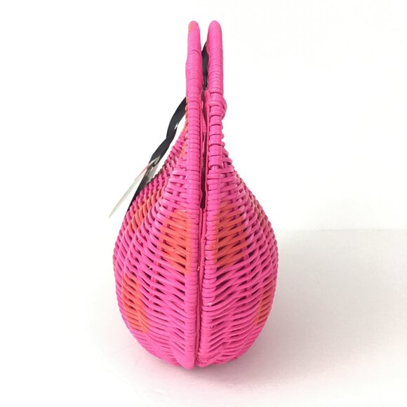 Kate Spade Polka Dot Wicker Crescent Bag - Picture 9 of 11